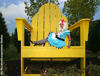 Alice in Big Yellow Chair side